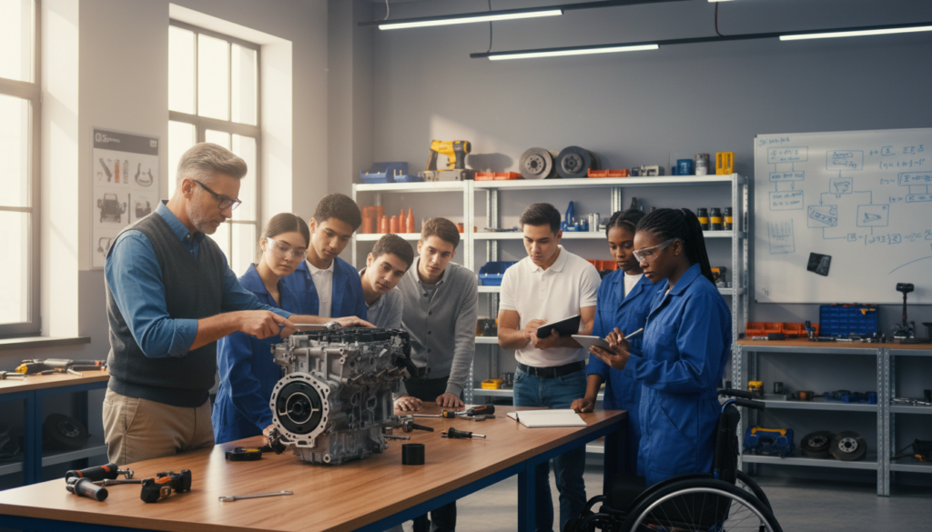 Mechanics training programs classroom instruction Mechanics training programs classroom instruction