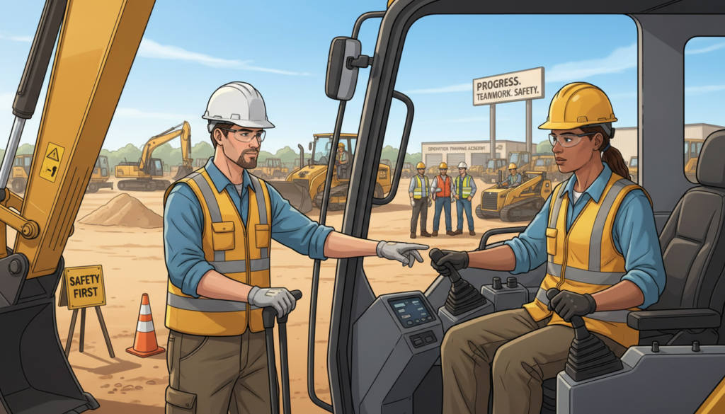 heavy equipment operator training progression steps